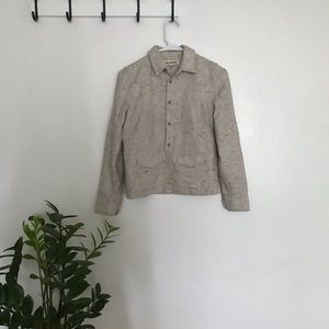 Madewell Rivet & Thread Half Button Flannel
